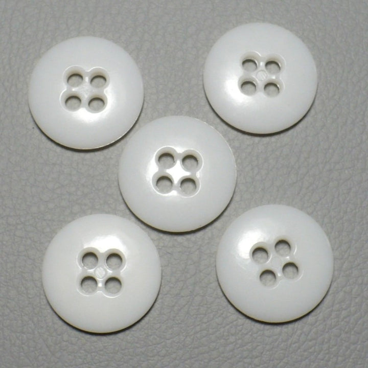 27L White Four Hole Trouser Buttons