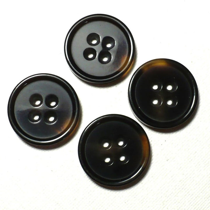 37L Faux Tortoise Shell Four Hole Buttons