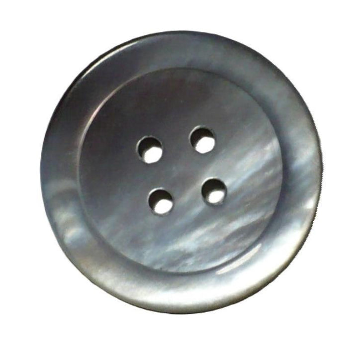 40L Four Hole Grey MOP Button