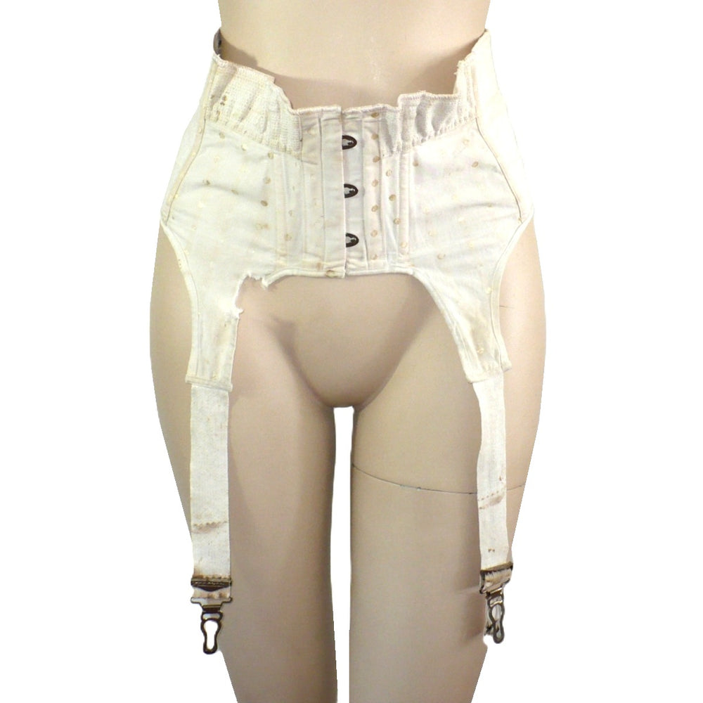 1920s Vintage Maternity Corset Garter Belt .