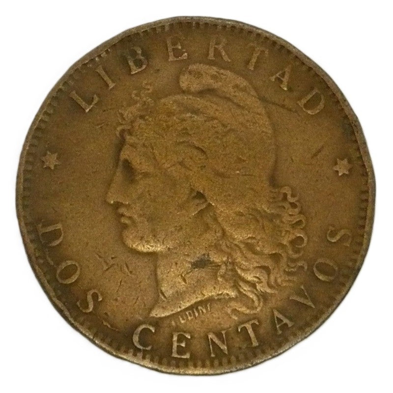 1892 Argentina 1892 2 Centavos