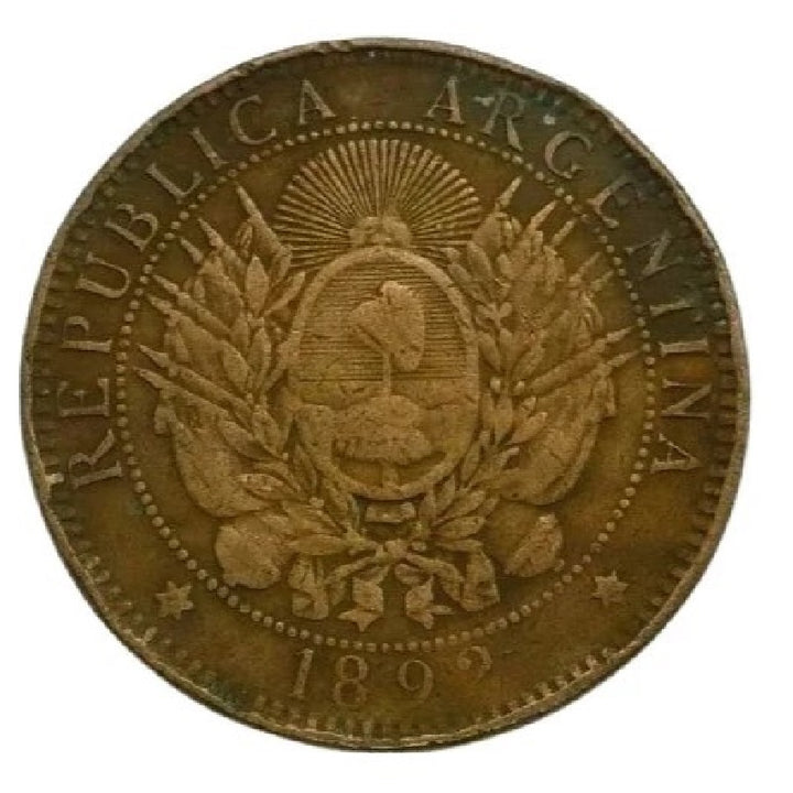 1892 Argentina 1892 2 Centavos