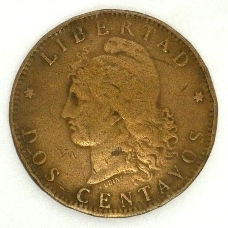 1892 Argentina 1892 2 Centavos