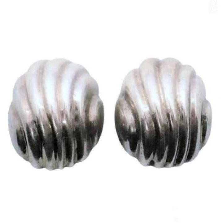 1950 Silver Earrings Industria Argentina