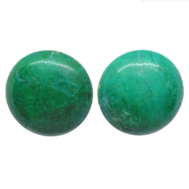 1980s Chrysocolla Earrings