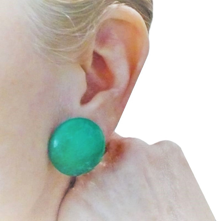 1980s Chrysocolla Earrings