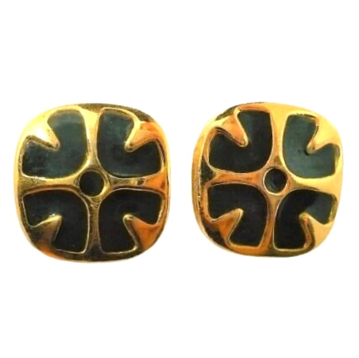 1980s Givenchy Green Earrings