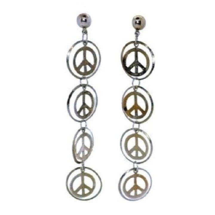 1960s Peace Sign Earrings