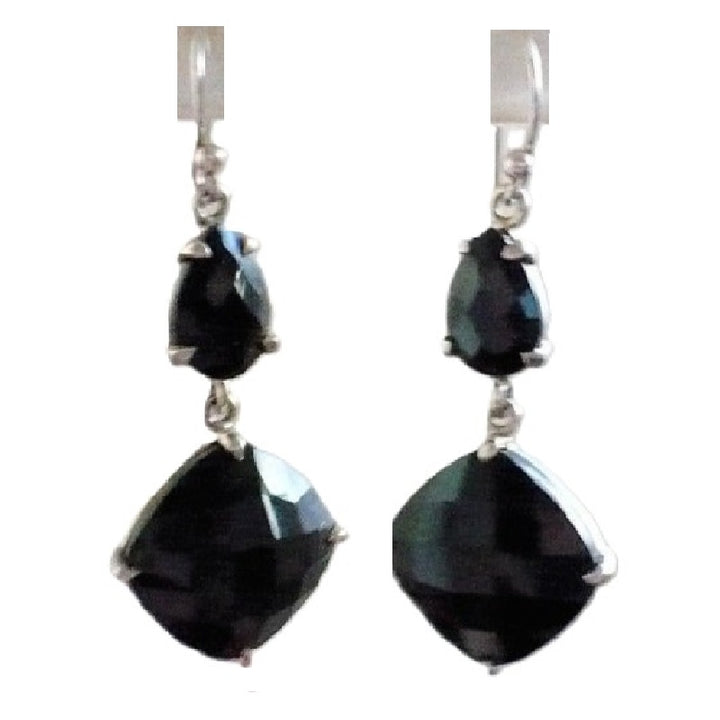 2000 Black Onyx Sterling Earrings