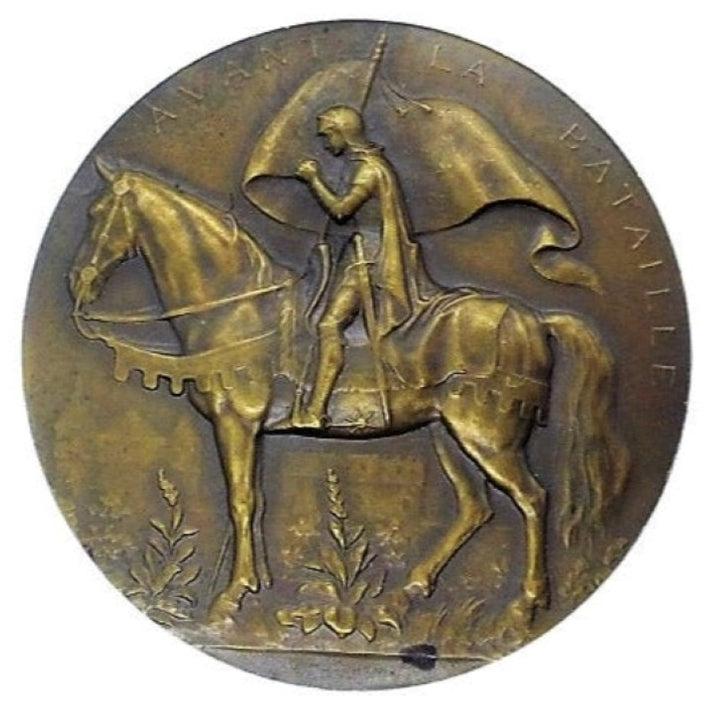 1899 France Joan of Arc Before Battle Medal