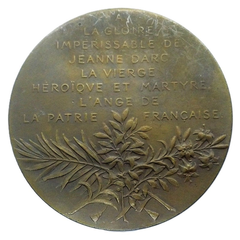 1899 France Joan of Arc Before Battle Medal