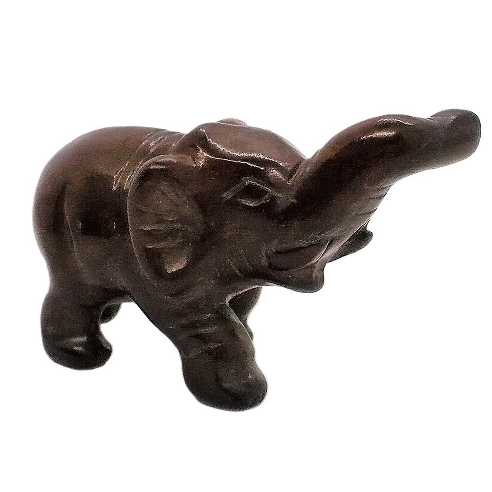 1970s Carved Stone Elephant Figurine