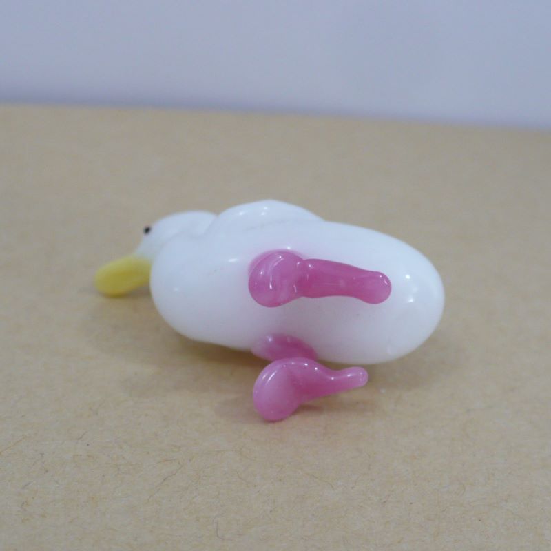 1970s Miniature Lampwork Duck