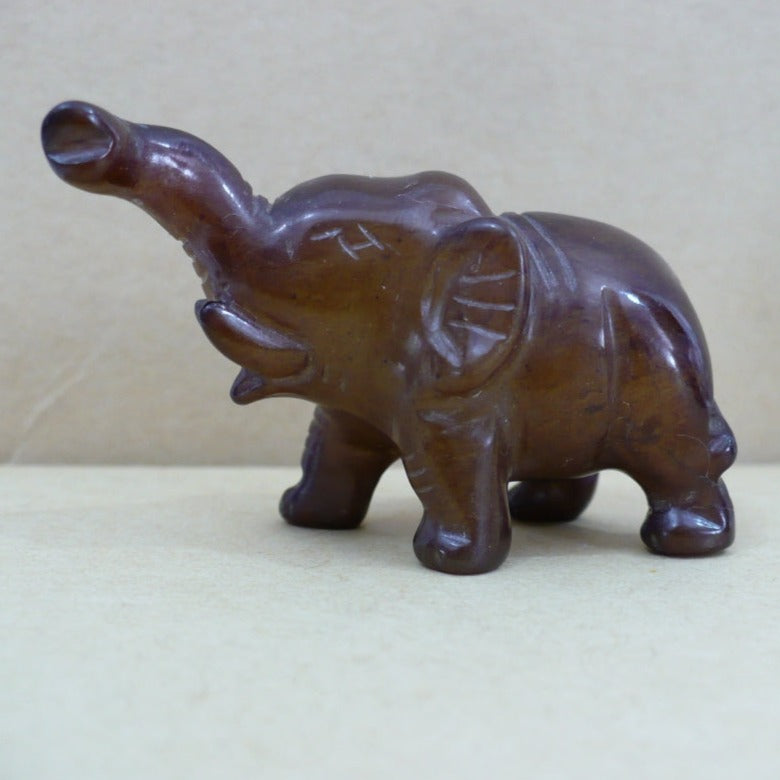 1970s Carved Stone Elephant