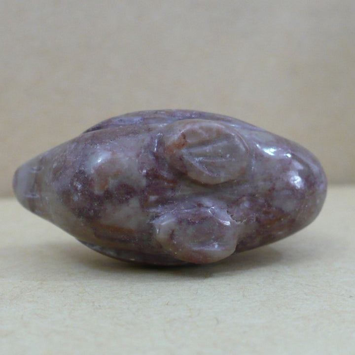 1960s Folk Art Lepidolite Duck Figurine Fetish