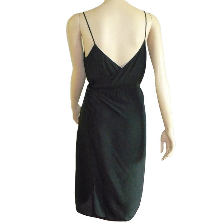 1910 - 1920s Black Silk Maternity Slip