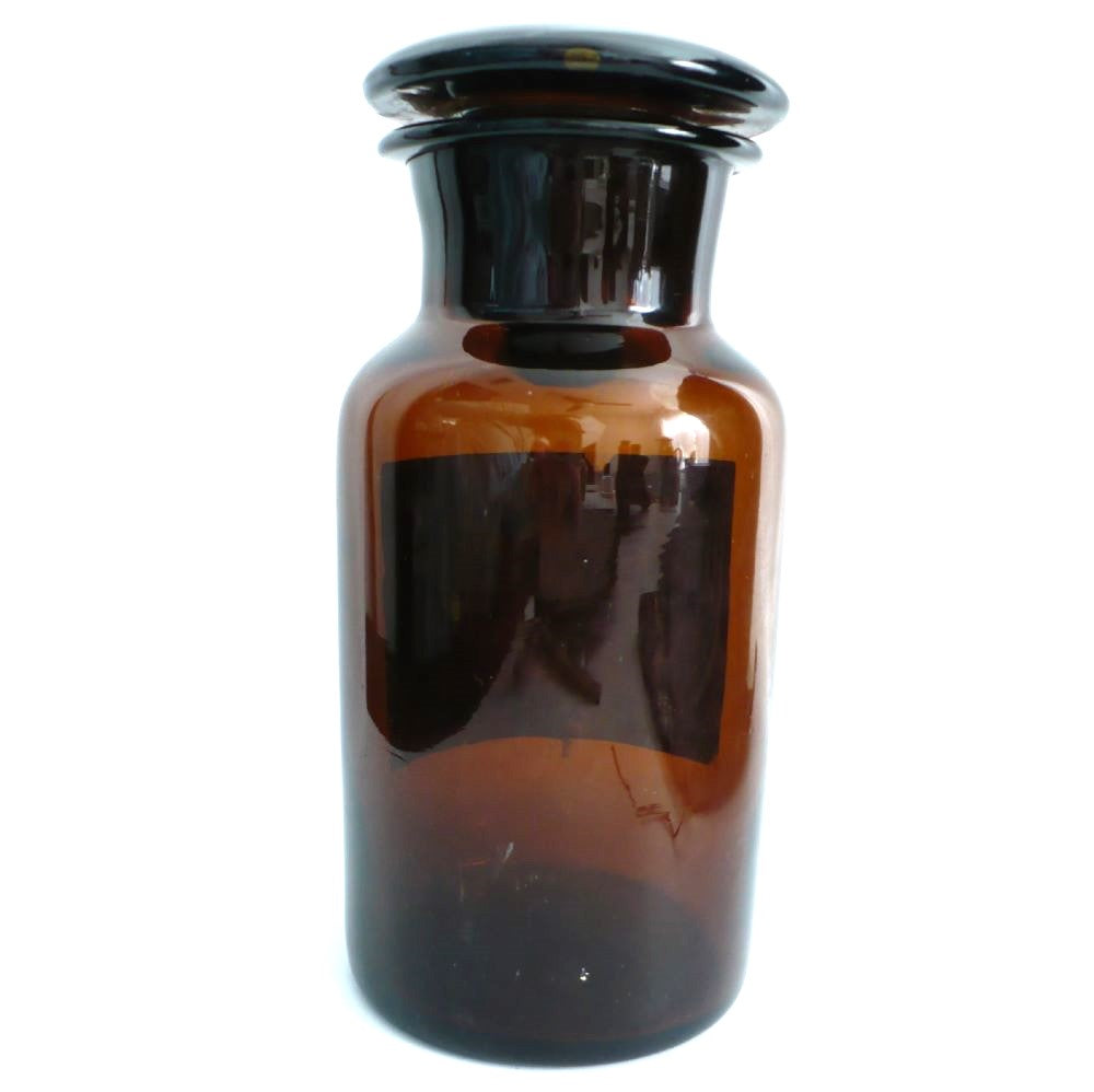 19th c. Amber Apothecary Jar from Argentina