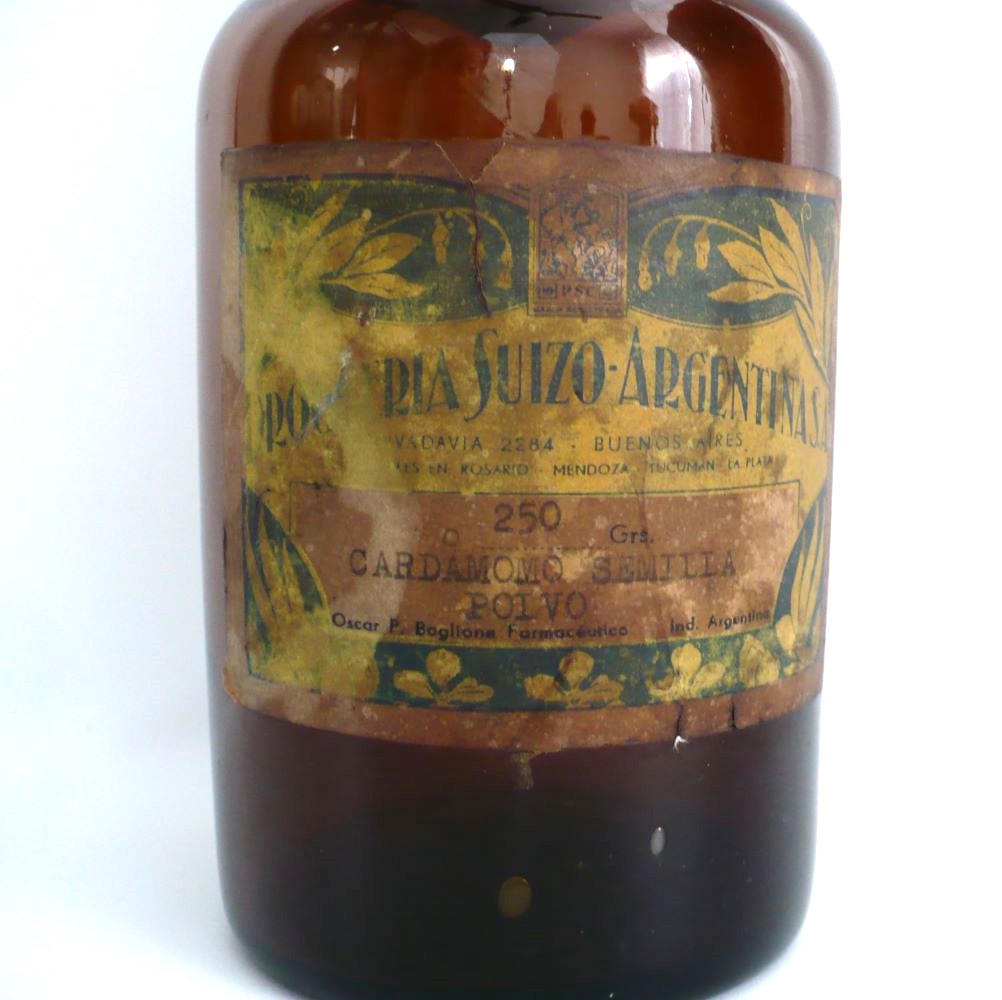 19th c. Amber Apothecary Jar from Argentina