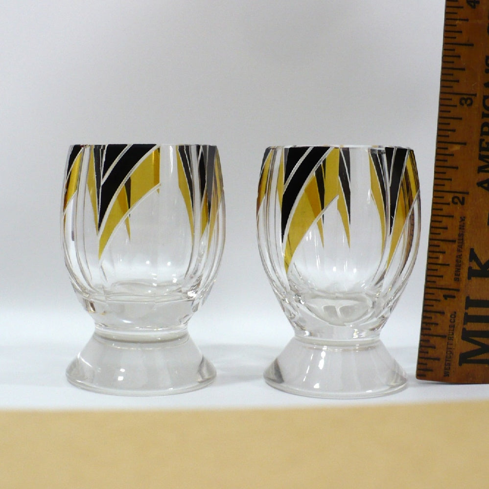 1930s Karl Palda Art Deco Cordial Glasses