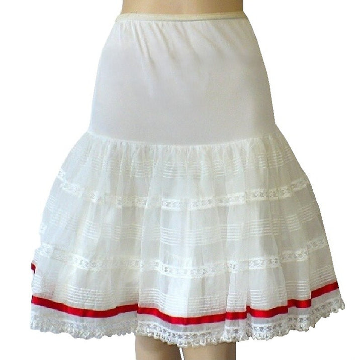 1960s Vintage Twirl Magic Half Slip Drop Waist Petticoat.