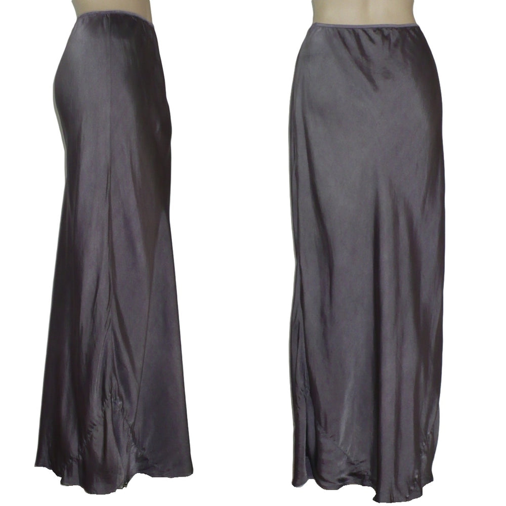 Small 1930s Vintage Gown Length Bias Cut Satin Half Slip.