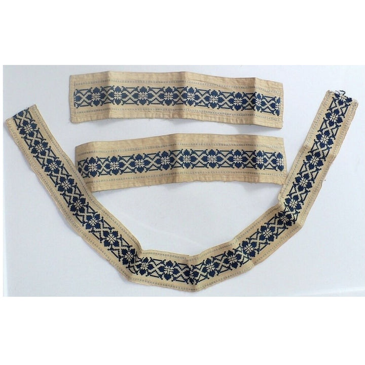 1890s Victorian Zmijanje Textile Trim.