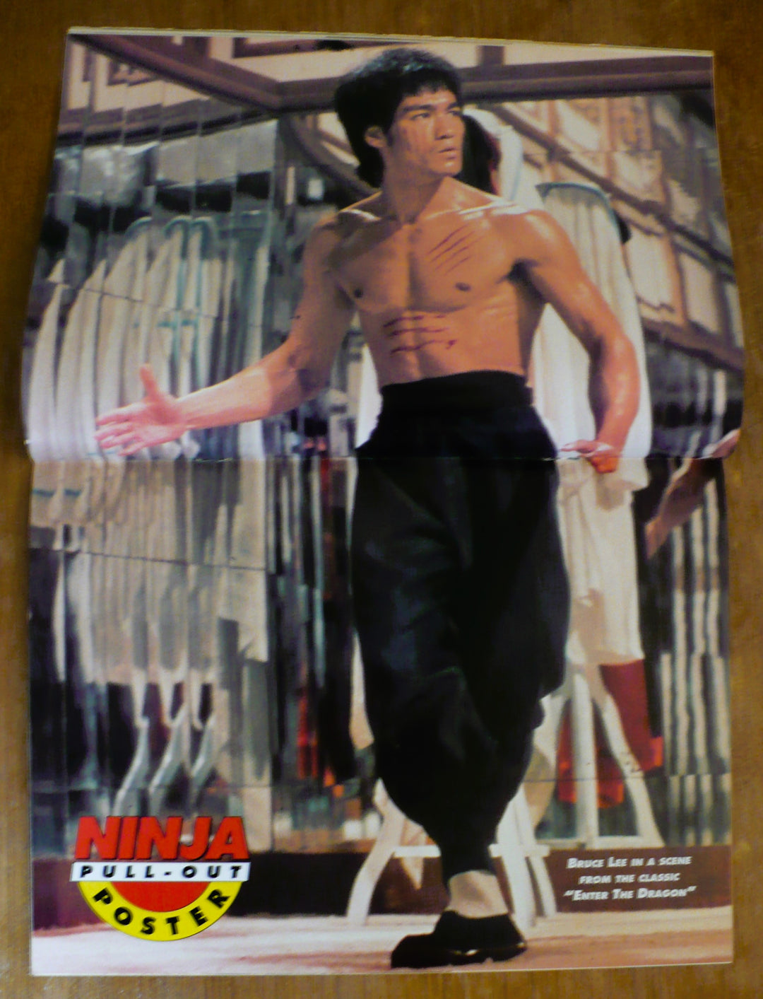 Bruce Lee Enter the Dragon Centerfold Movie Poster