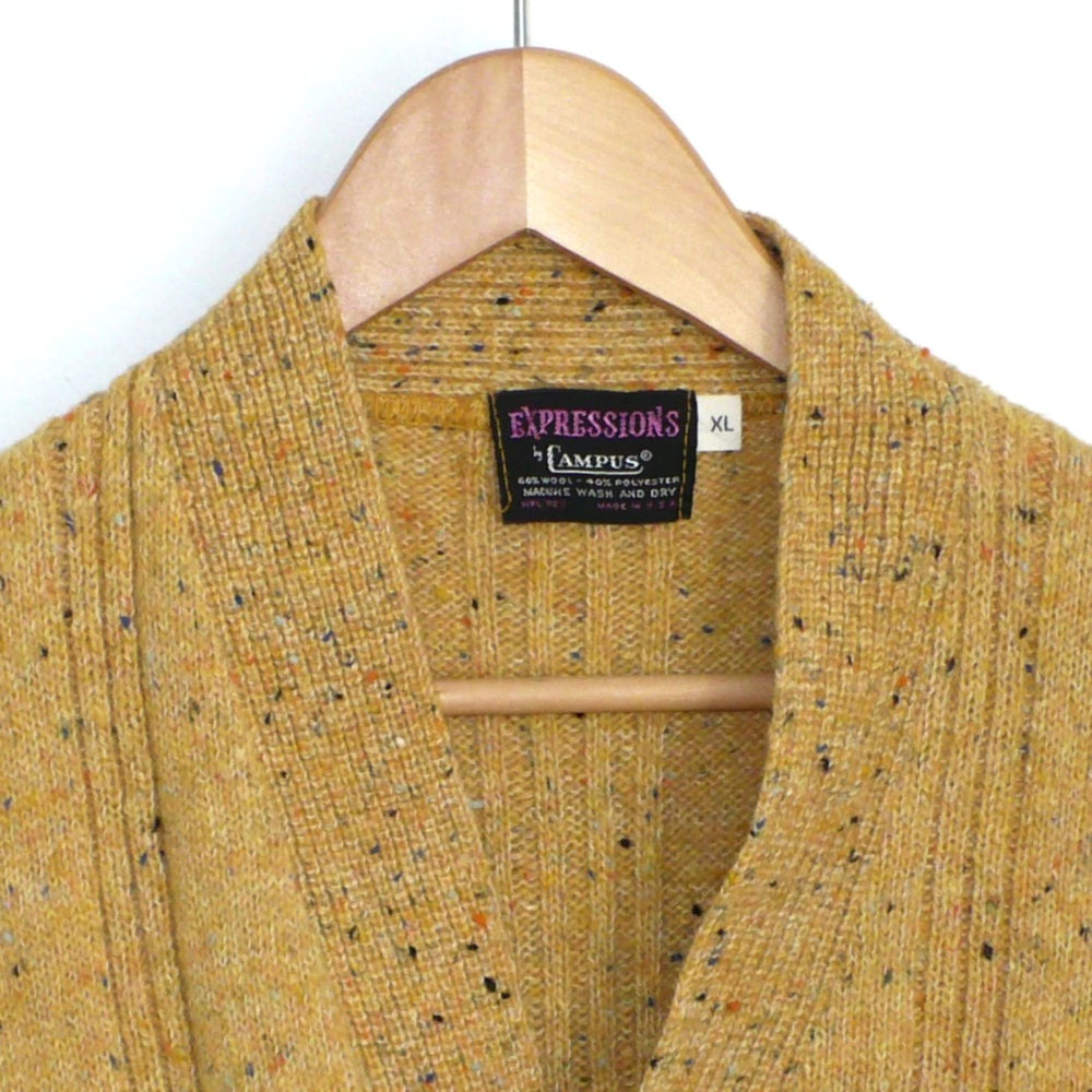 1970s Vintage Men's Belted Sweater Vest.