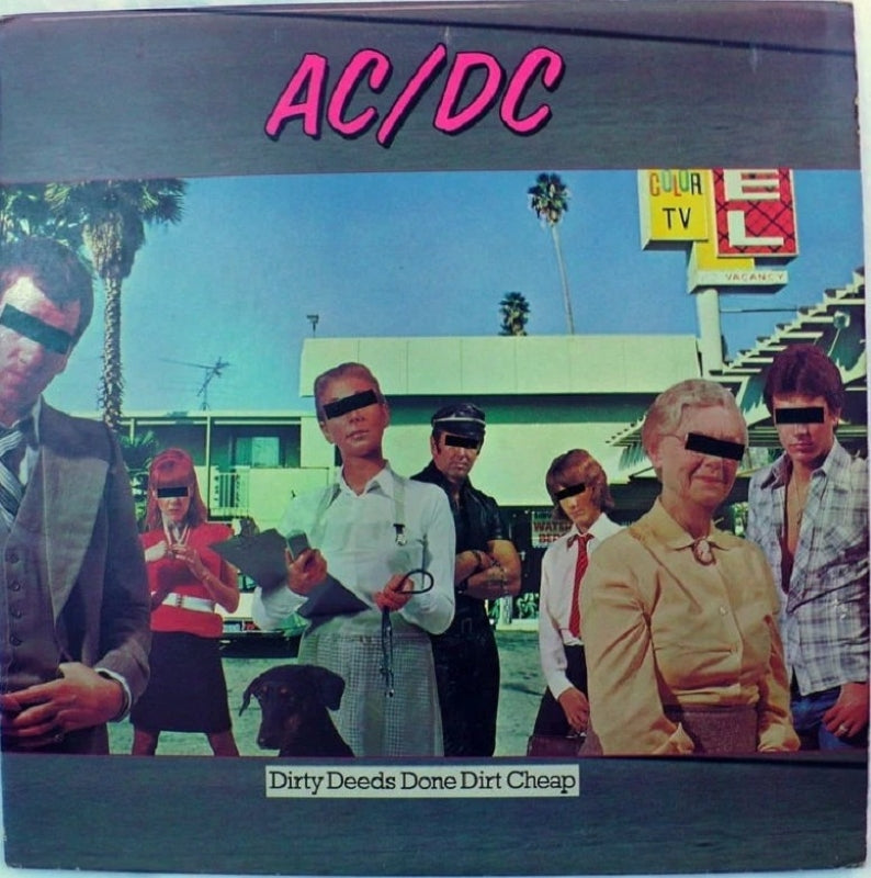 AC/DC Dirty Deeds Done Dirt Cheap 1976 Vintage Record.