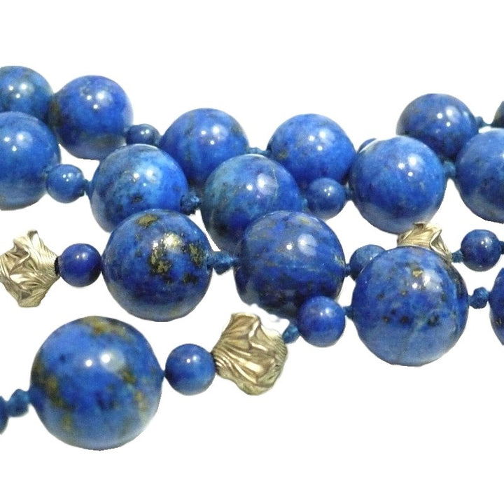 1970s Lapis Lazuli Silver Necklace