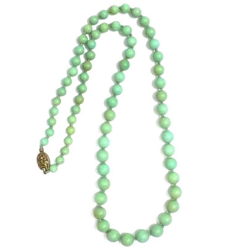 1970s Green Goddess Necklace