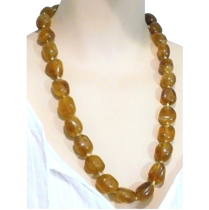 1980s Honey Calcite Necklace