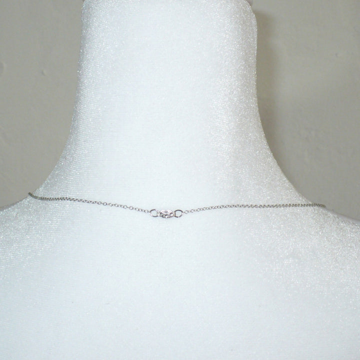 Dainty Vintage Sterling Silver Rolo Chain Necklace 1.4 mm 23".