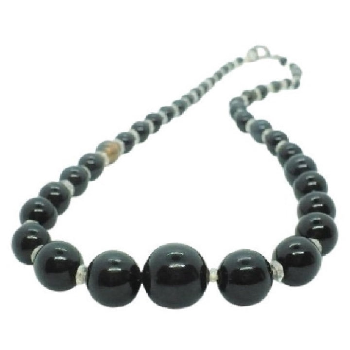 1920s Arabic Onyx Necklace