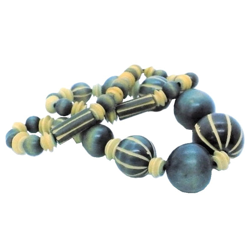 Antique pumtek bead necklace.