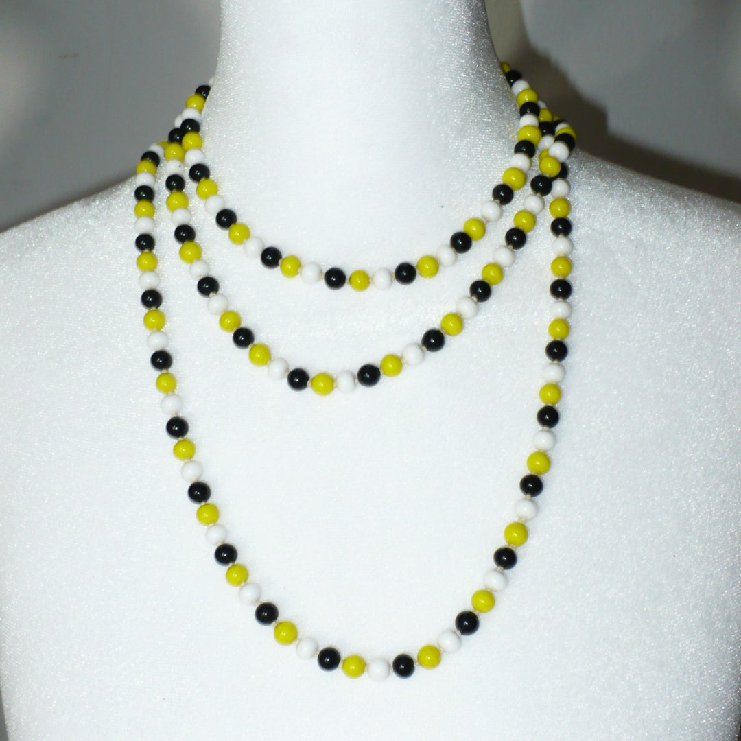 1920s Lampwork Flapper Necklace.