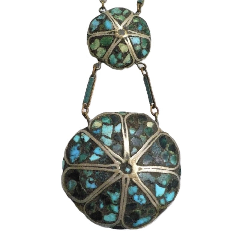 1910 Kashmiri Ferozi Lavallière Necklace