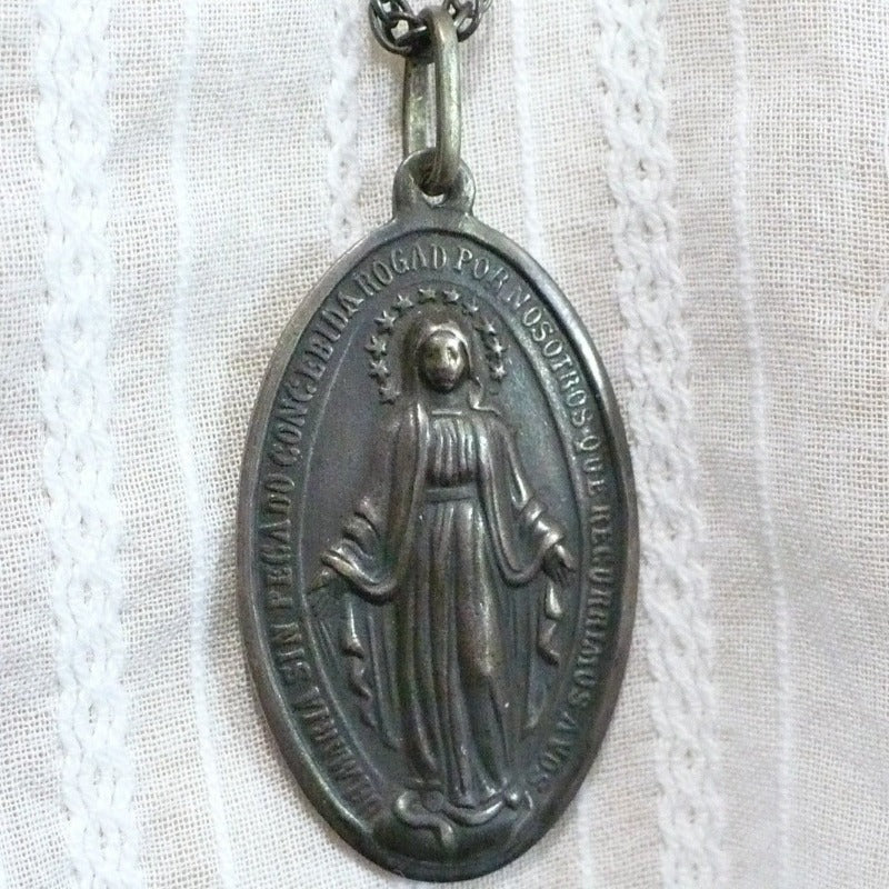 Victorian Sterling Miraculous Medal