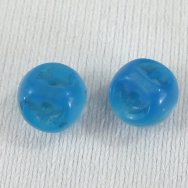 16L Blue Glass Shank Buttons