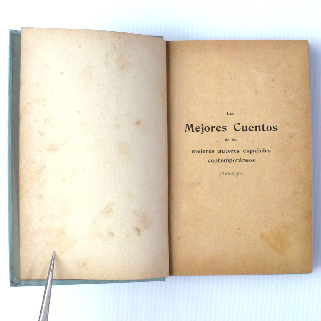 Mejores Cuentos de Autores Españoles 1902 First Edition