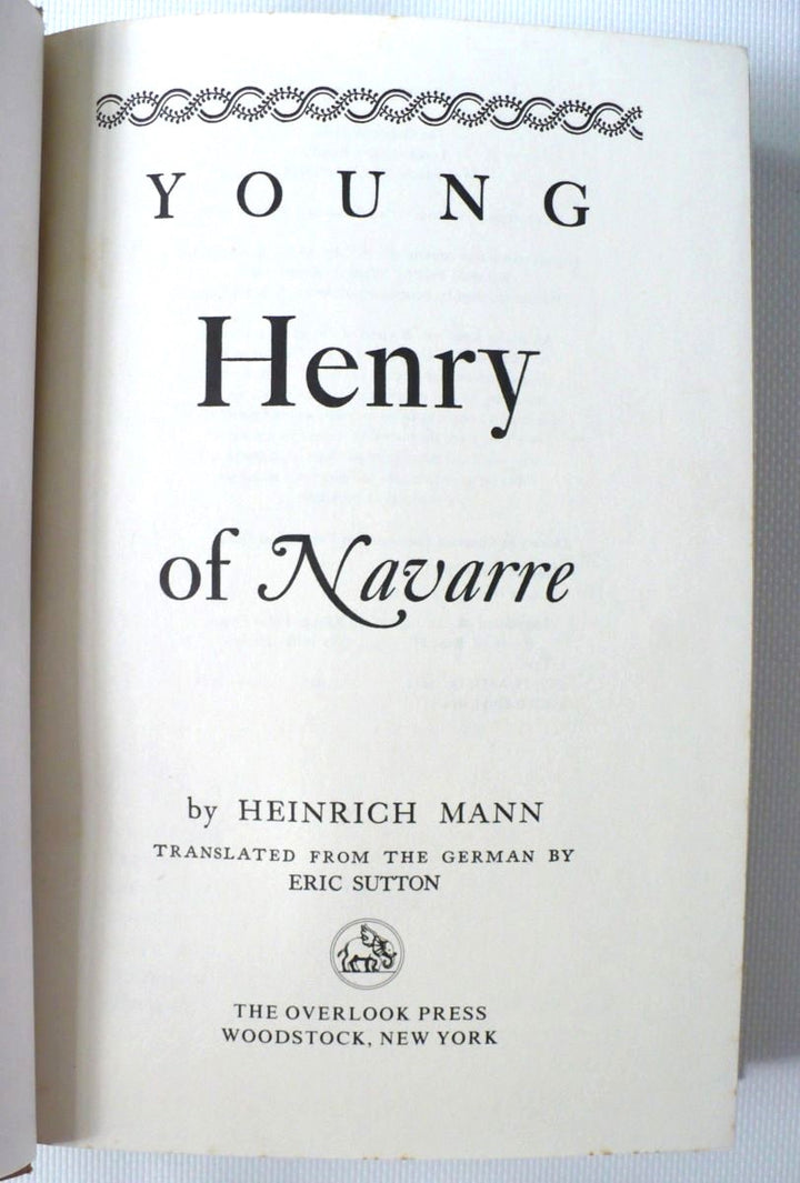 Young Henry of Navarre by Heinrich Mann 1984