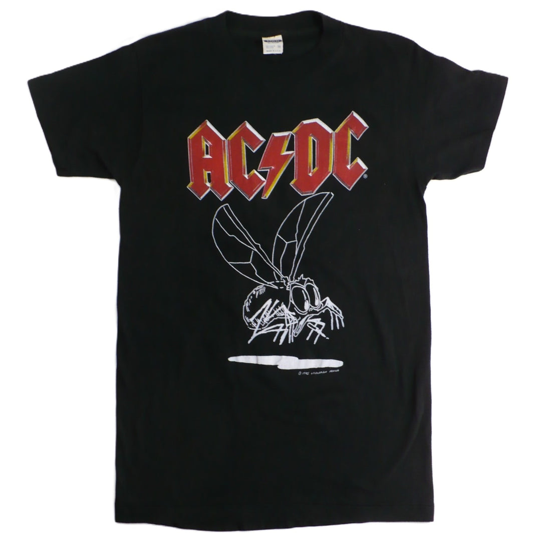 AC/DC Fly on The Wall Tour T-Shirt & Ticket 1985