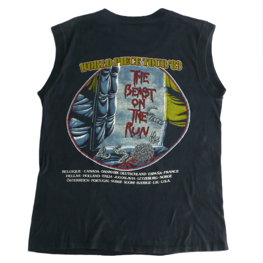 Iron Maiden World Piece Tour Shirt & Ticket 1983