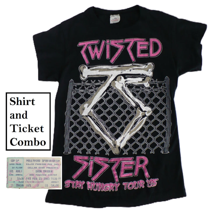 Twisted Sister Stay Hungry Tour T-Shirt & Ticket 1984/85