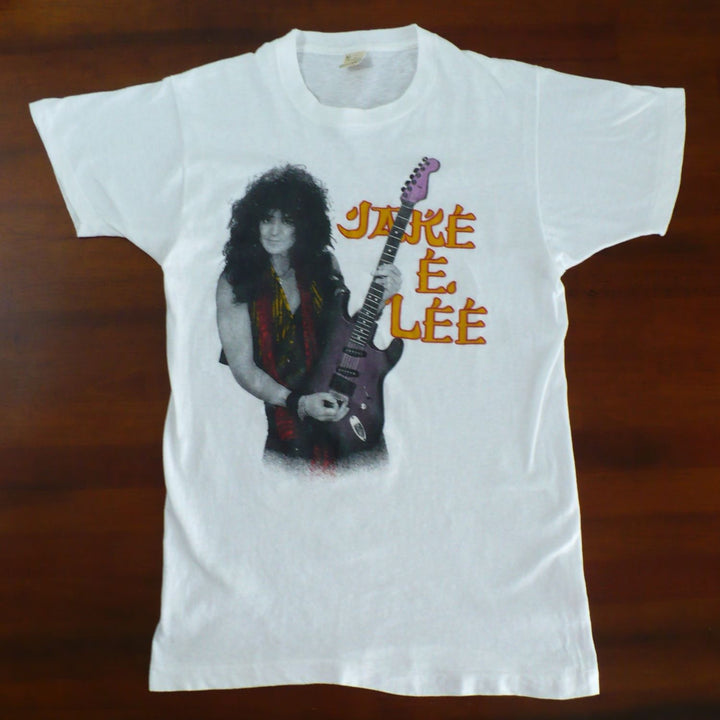 Jake E. Lee Shirt & Fine Pink Mist Tour Ticket Stub 1994