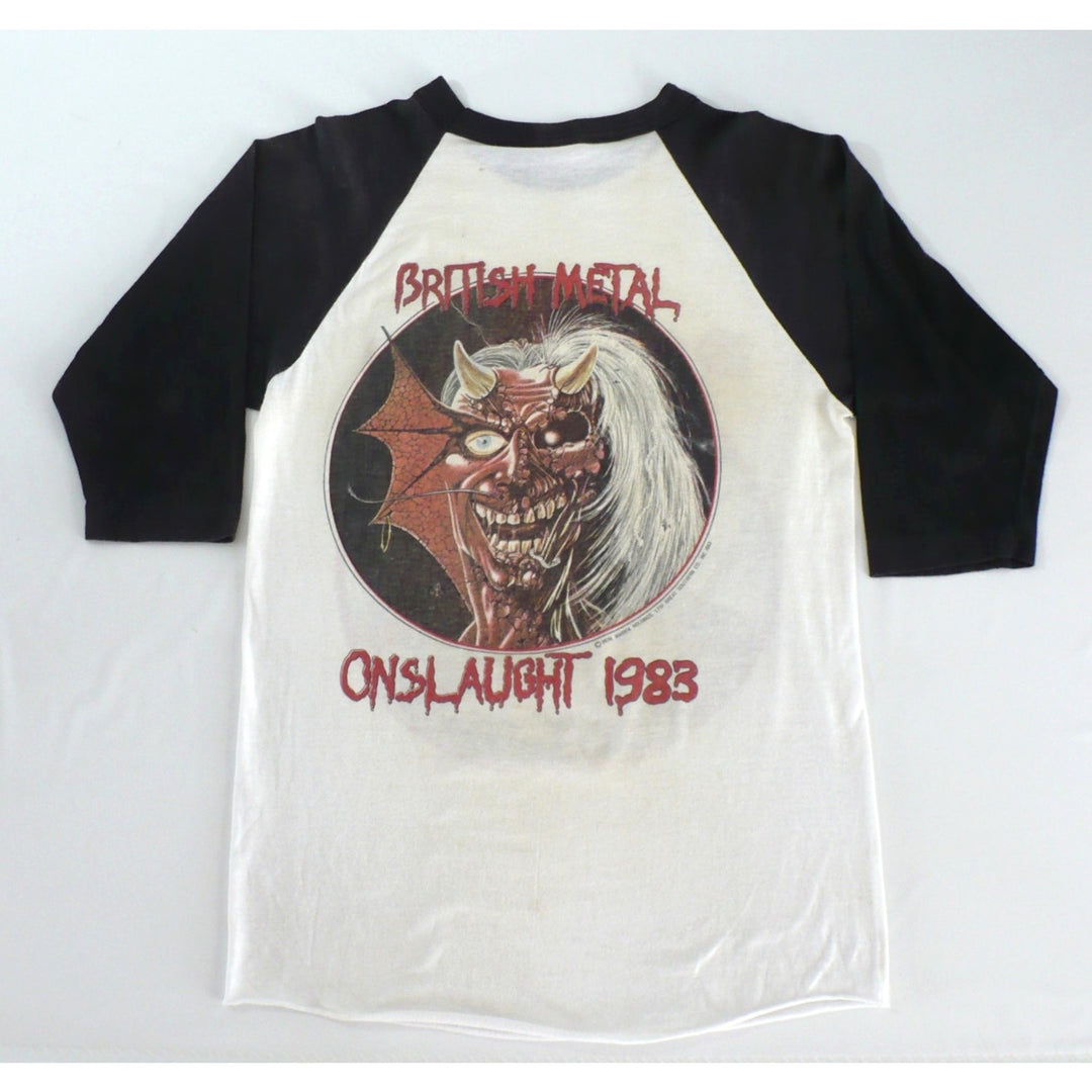 Iron Maiden World Piece Raglan Tour Shirt & Ticket 1983