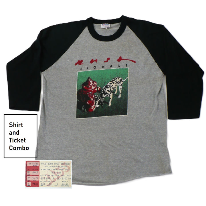 Rush Signals Tour Shirt & Ticket 1982/1983