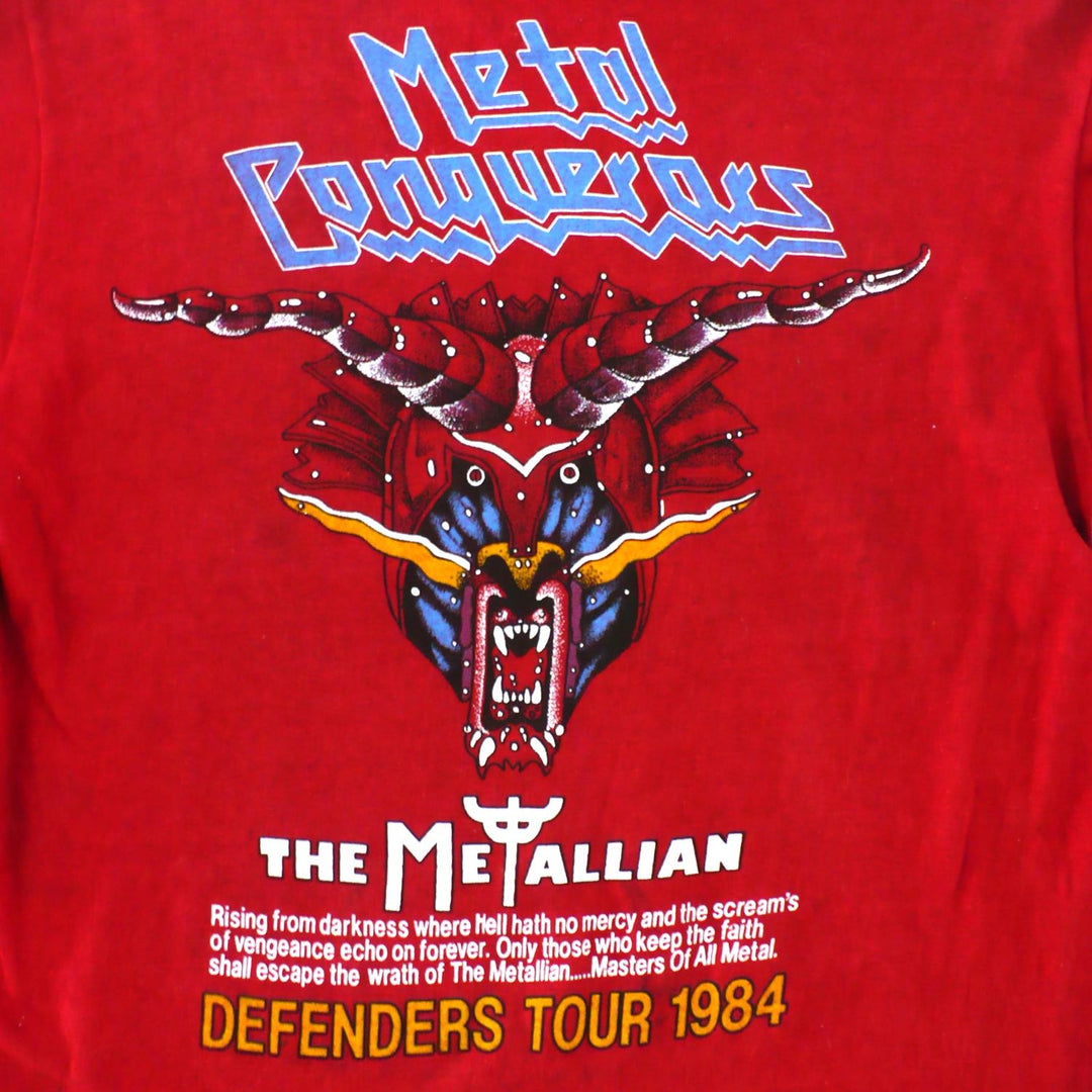 Judas Priest Metal Conqueror Tour Shirt 1984 Defenders of the Faith