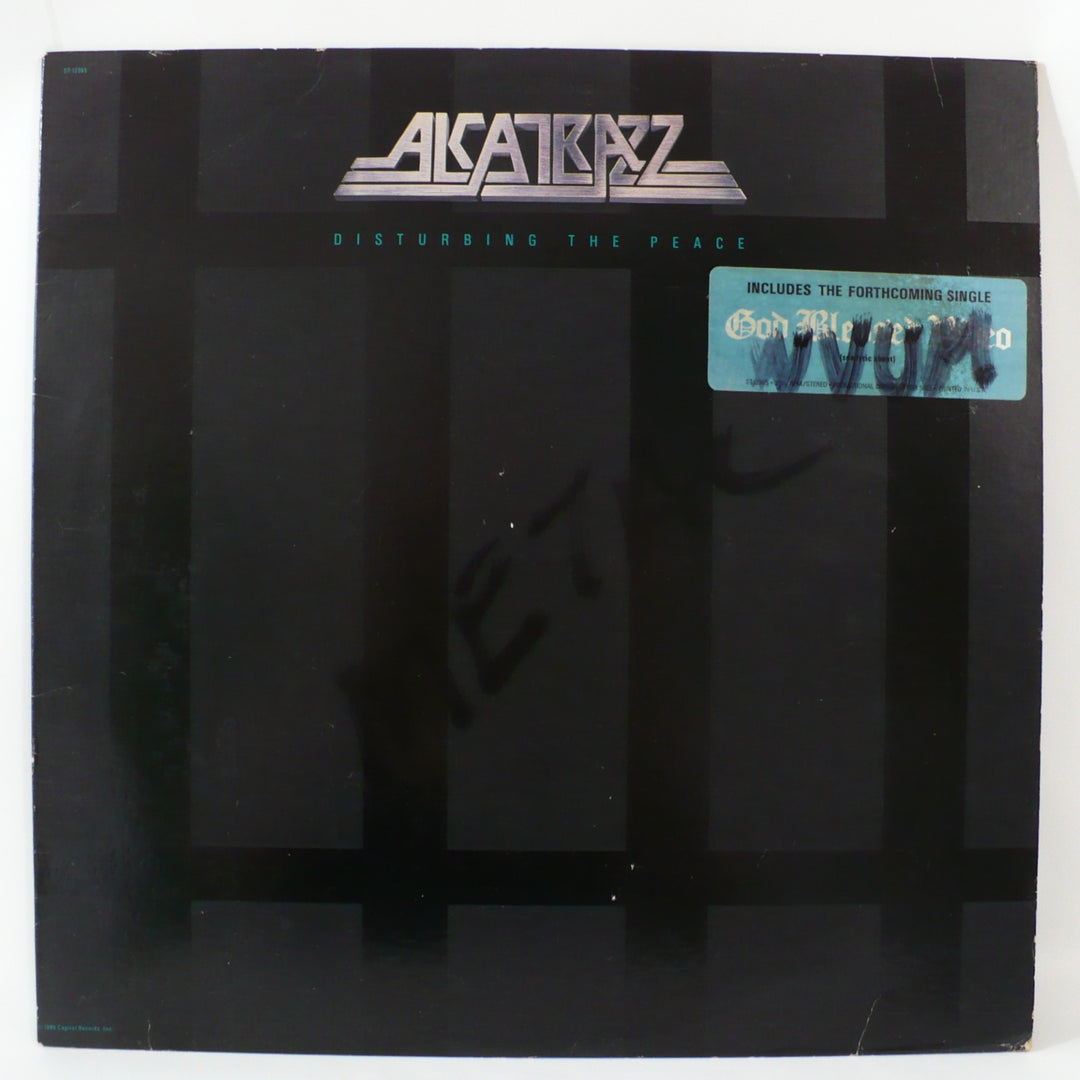 Alcatrazz Disturbing The Peace 1985 Vinyl Promotional Copy First Pressing.