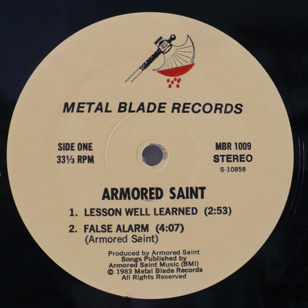 Armored Saint 1983 EP 1983 Vintage Vinyl 12" Record.